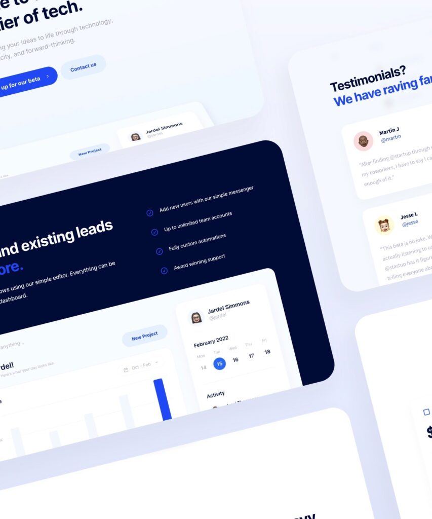 Startup Website Template Framer Templates