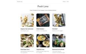 Fresh Lime is a custom-made Framer template for food recipes