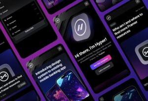 A designer's portfolio with stunning visual effects. Perfect for those looking to learn how to make animated interactions with Framer or build their portfolio without coding.