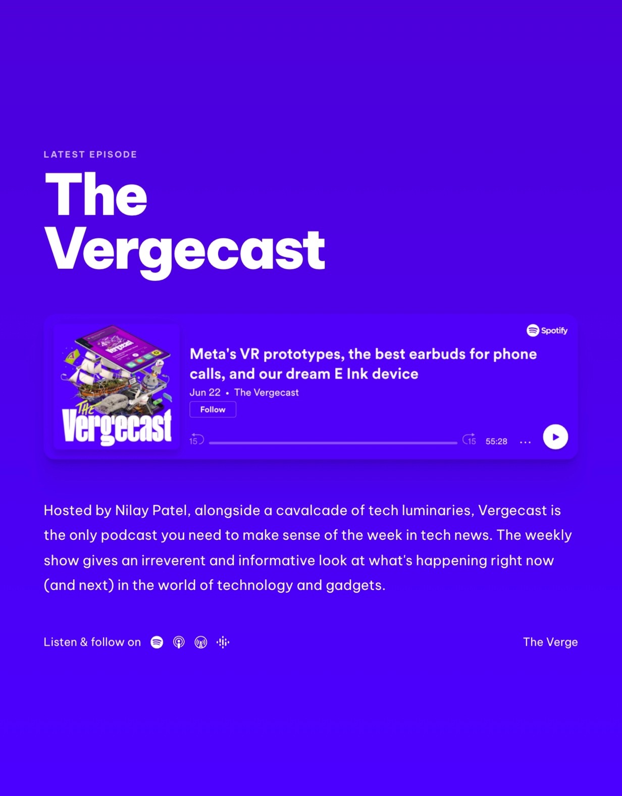 Podcast Page Website Template