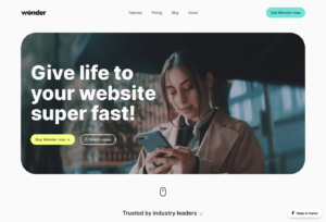 Bring your website to life quickly! - Wonder is a comprehensive template with many features ready to be used immediately. Discover all the possibilities it offers and how fast you can get your website up and running.
