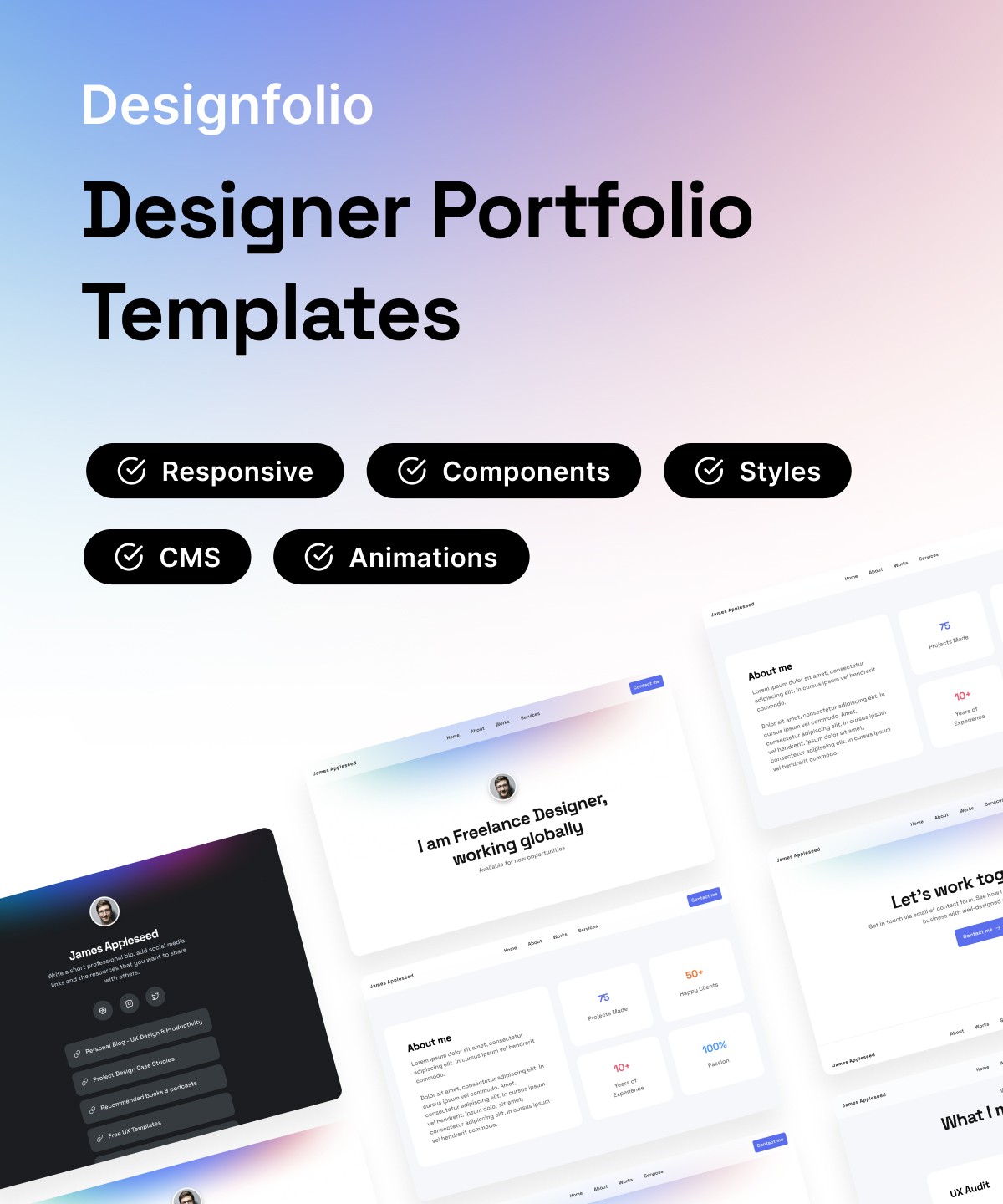 Designfolio — Portfolio template