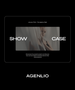 Agenlio is the only portfolio template available on Framer