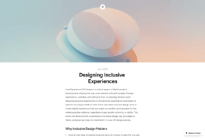 Horizontal is a portfolio template with a unique layout resembling a bento box.
