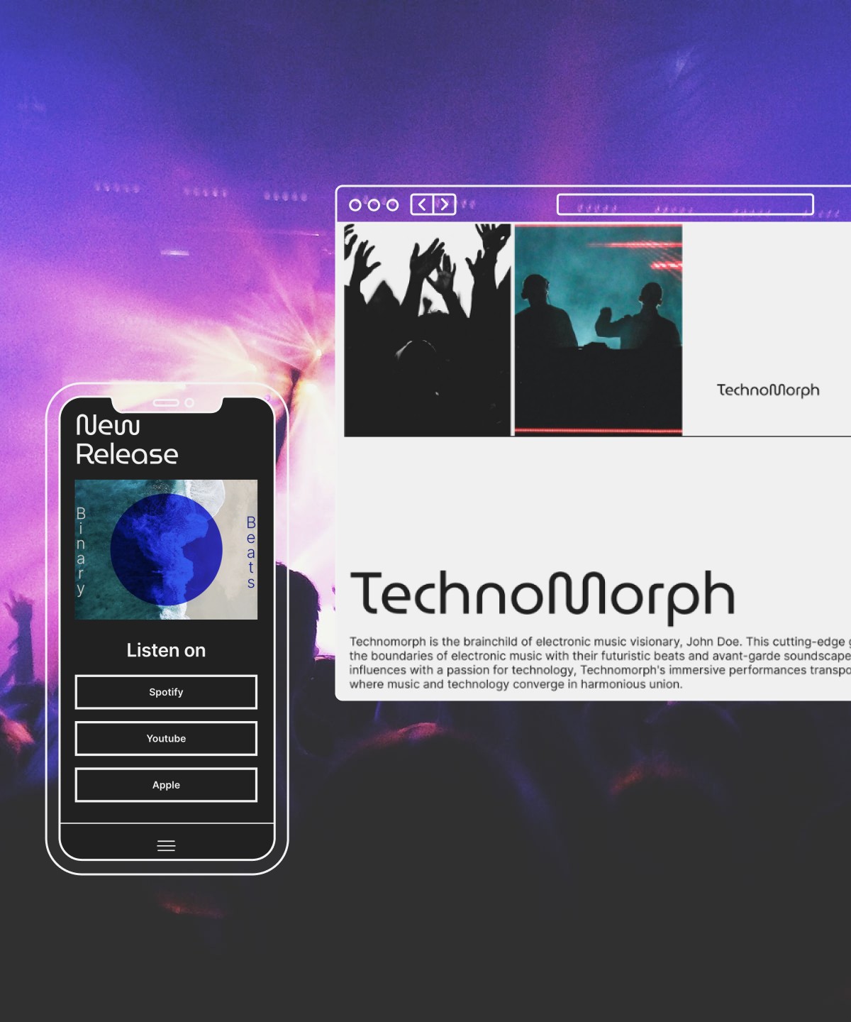 Technomorph — Musician & Band Template