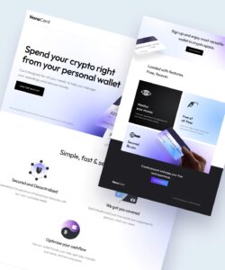 Discover Crypto/Fintech Landing - the ideal landing page for your crypto or fintech venture.