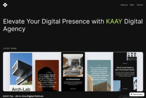 Introducing the KAAY Agency Website - a Framer Template