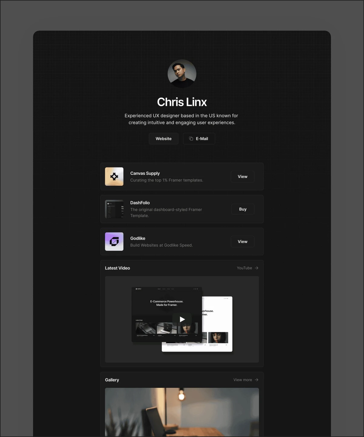 Linx — Link Tree Template