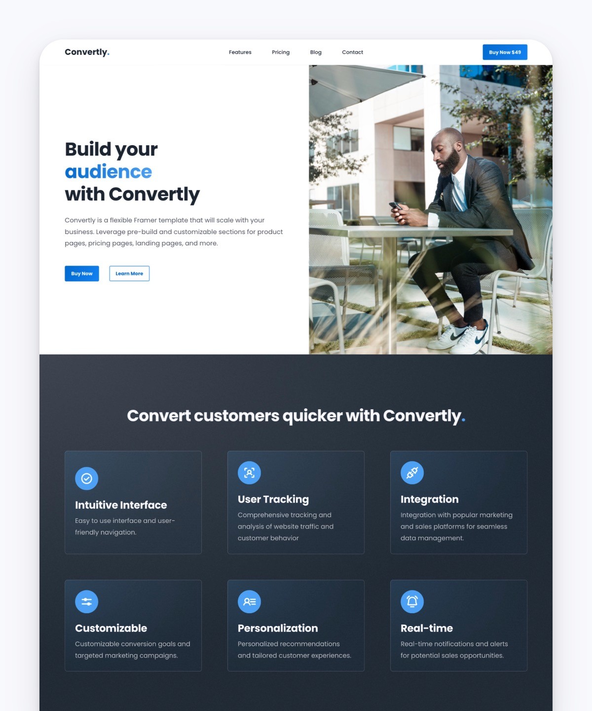 Convertly—SaaS Business Template