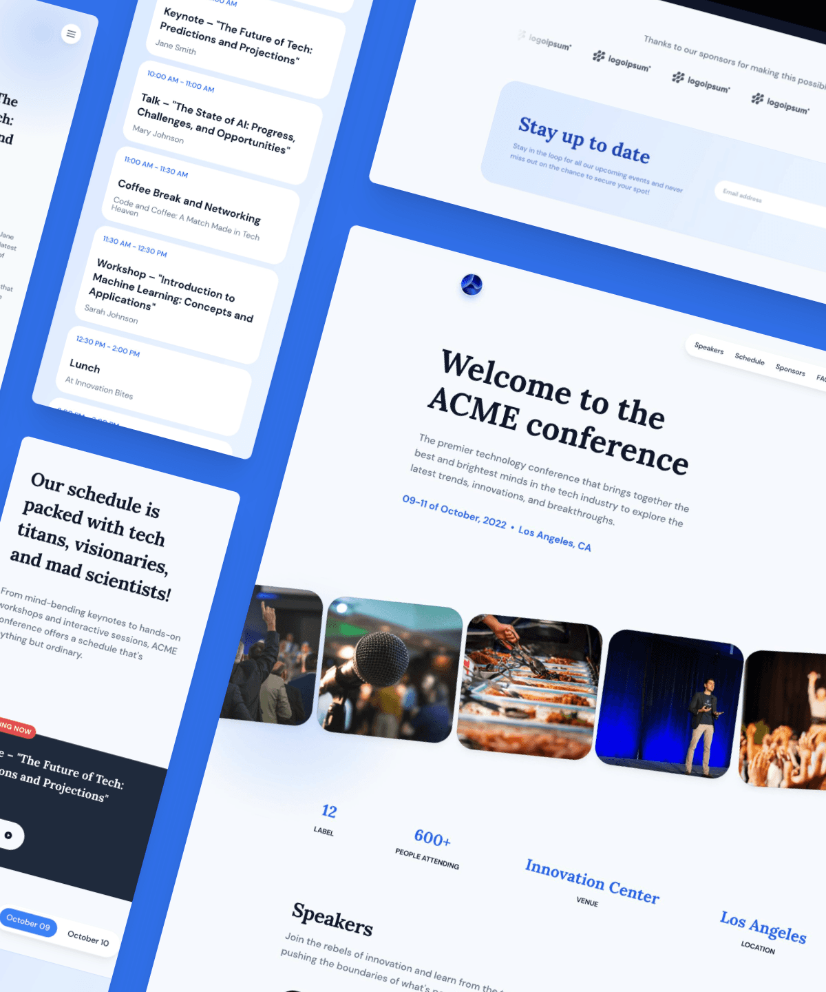 ACME Conference — Conference Template Framer Templates