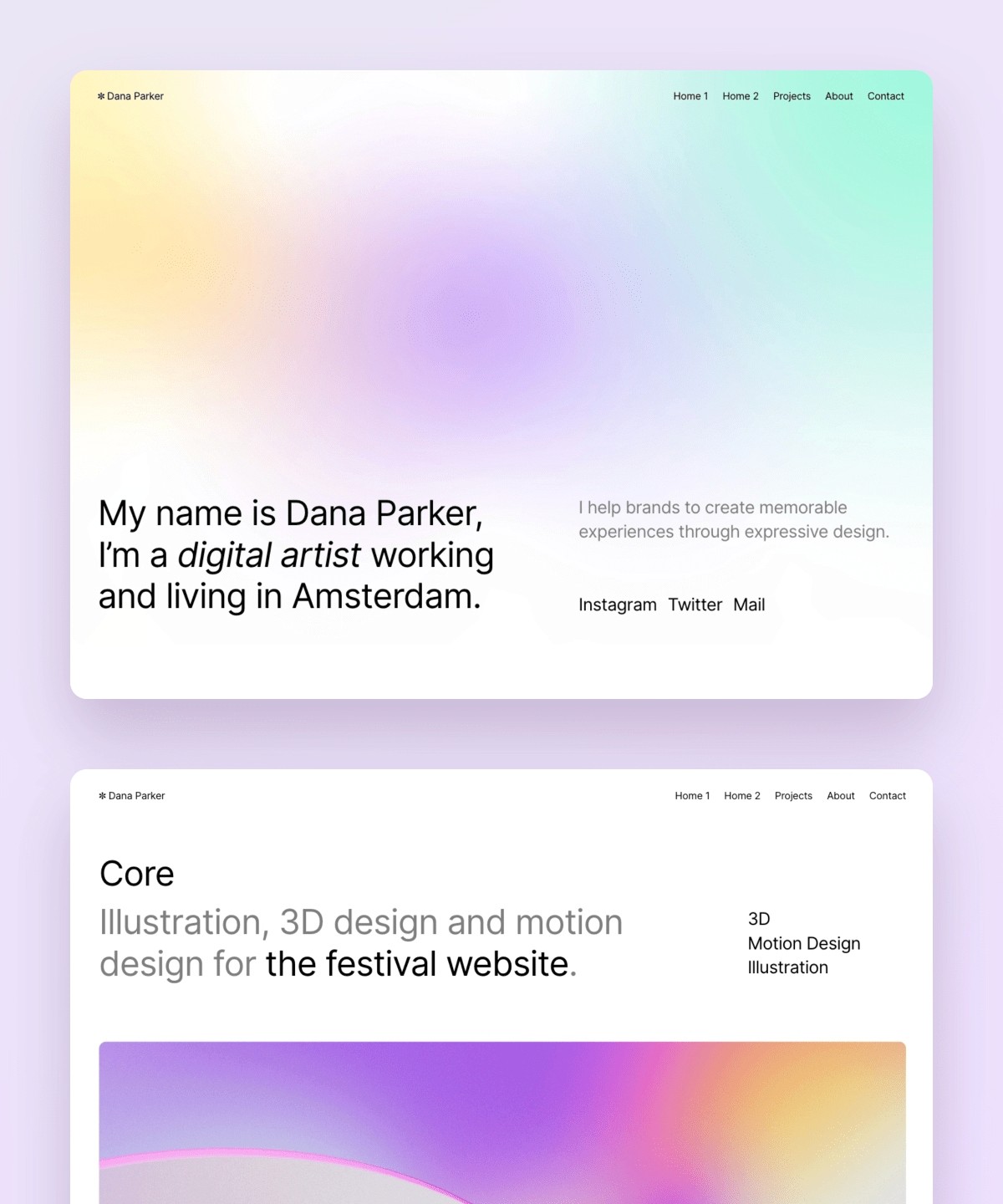 Dana — Portfolio Template