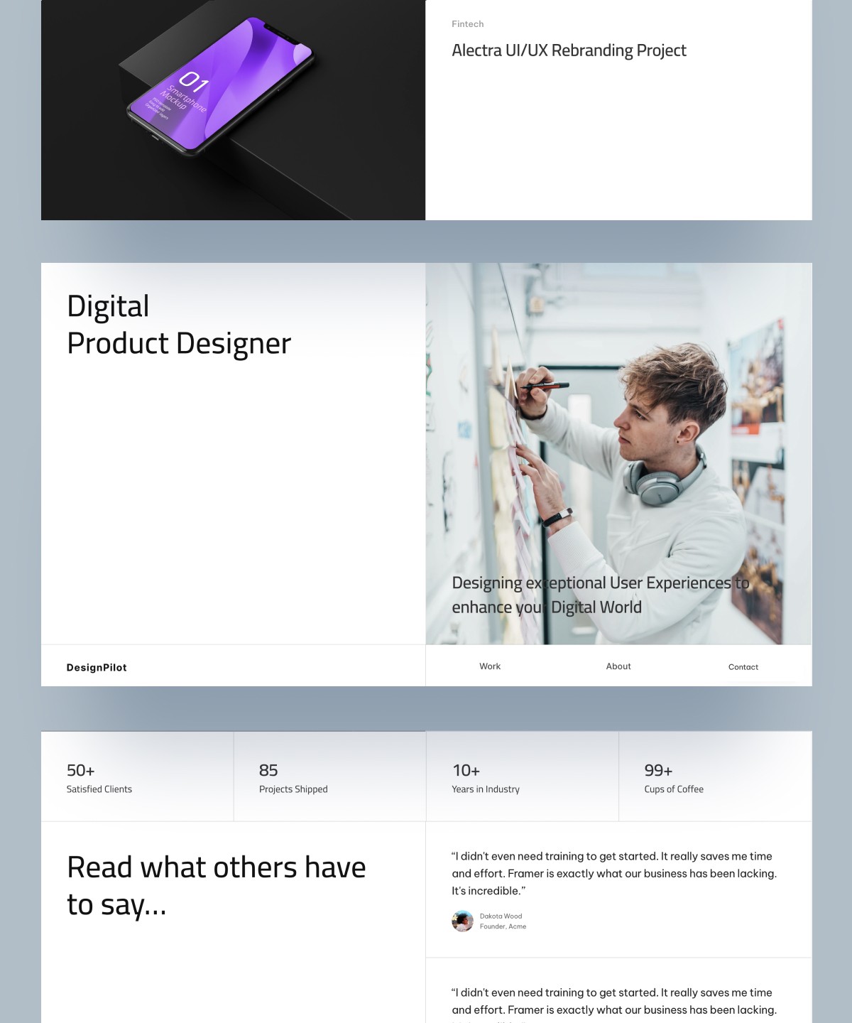 DesignPilot — Clean Portfolio Site