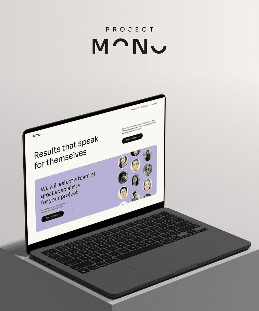 Project MONO — Modern Agency Template