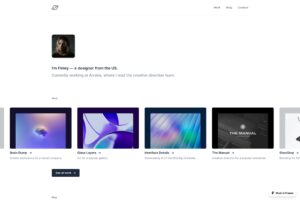 This minimal personal portfolio and blog template was inspired by oliur.com. It features a special homepage designed to showcase your personality and a work and blog section.