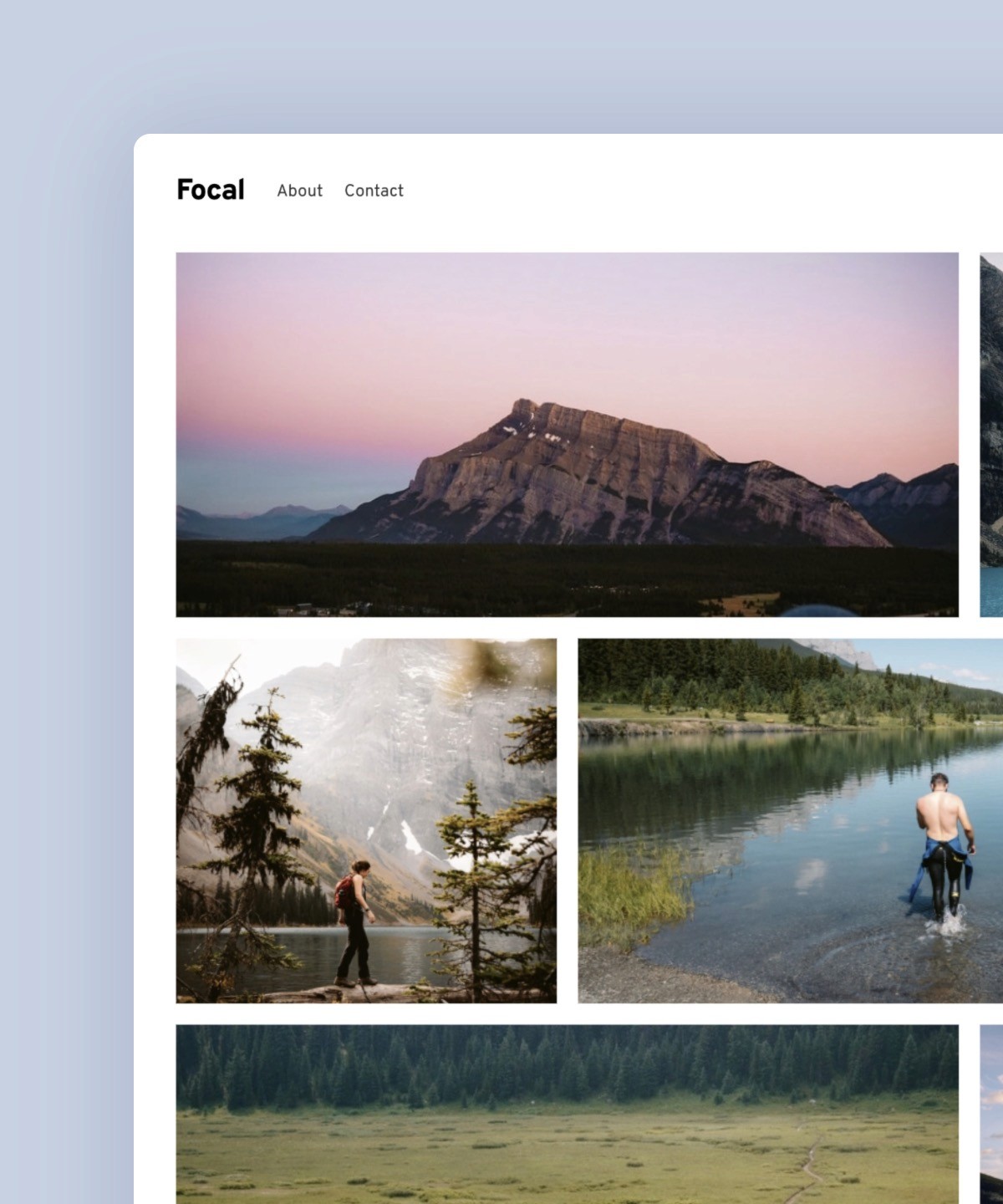 Focal — Photography Website Template