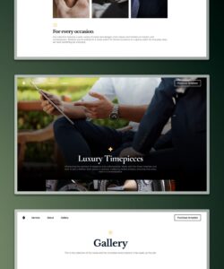This premium website template is designed to give luxury service providers a sleek and modern look that will leave a lasting impression on their brand.