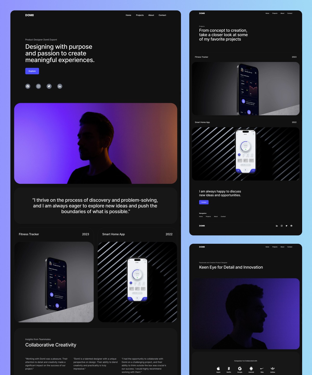 Domii ⏤ Portfolio Template