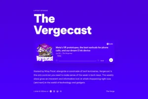 Focus on what matters most - your podcast - with this modern and simple podcast promotion page. Launch a website to promote and brand your podcast in just minutes. Give Framer a try today!