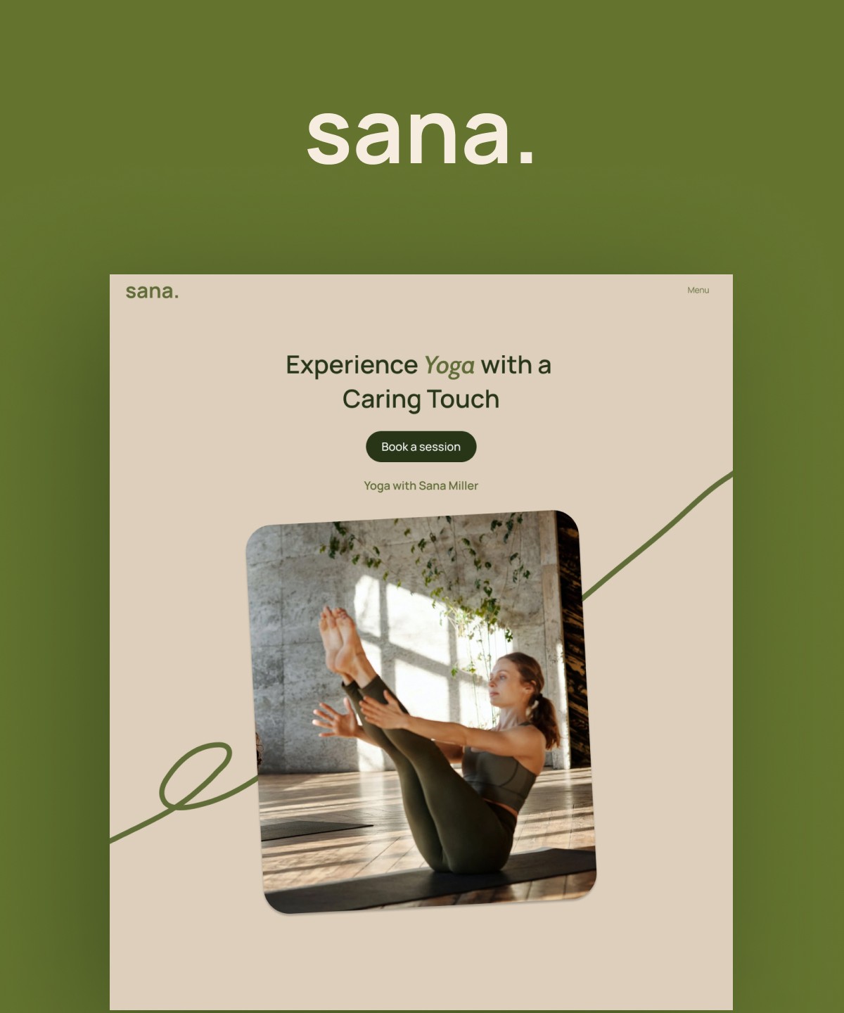 Sana — Template for Yoga & Meditation