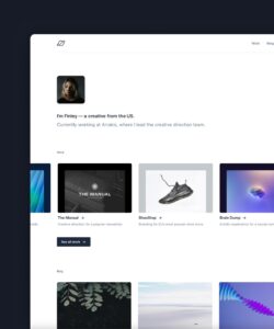 This minimal personal portfolio and blog template was inspired by oliur.com. It features a special homepage designed to showcase your personality and a work and blog section.