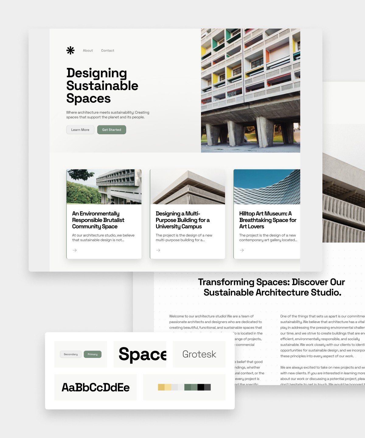 Concrete — Landing Page Template