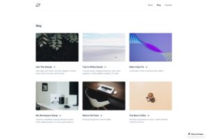 This minimal personal portfolio and blog template was inspired by oliur.com. It features a special homepage designed to showcase your personality and a work and blog section.