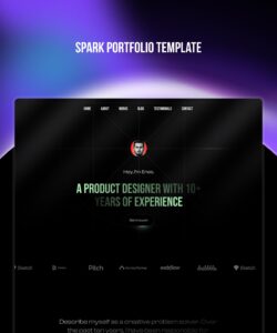 Spark Portfolio Template is highly customizable